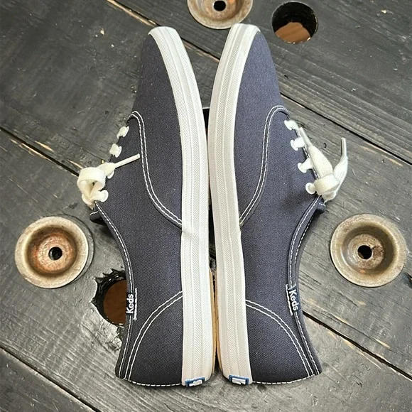 Keds Women's Champion Canvas Lace Up Sneaker - Navy Canvas - Picture 7 of 13